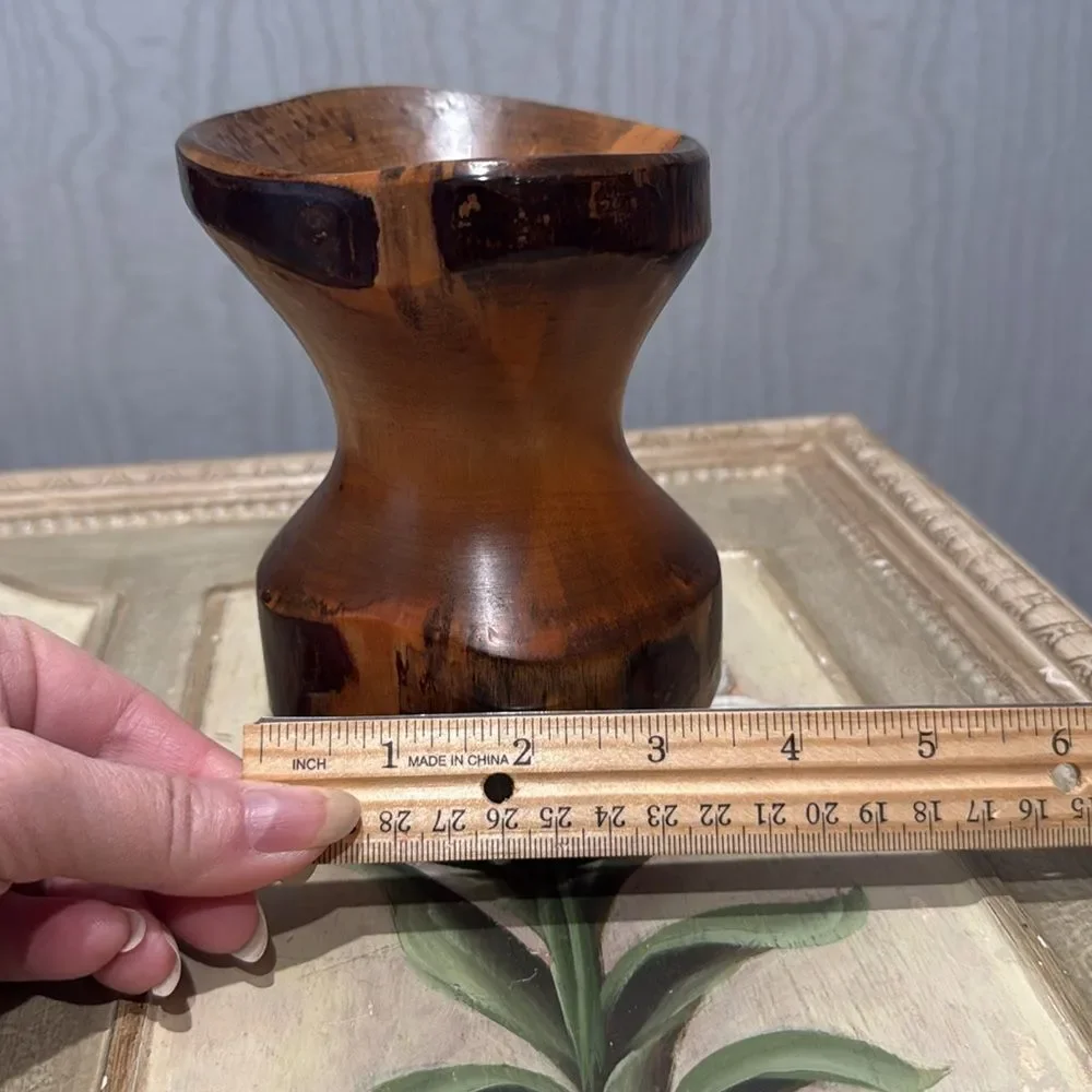 Rustic Oregon Myrtlewood Bud Vase